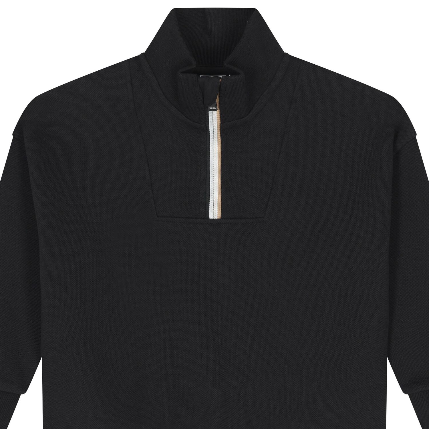 Boys Black Logo Sweatshirt, 1, hi-res