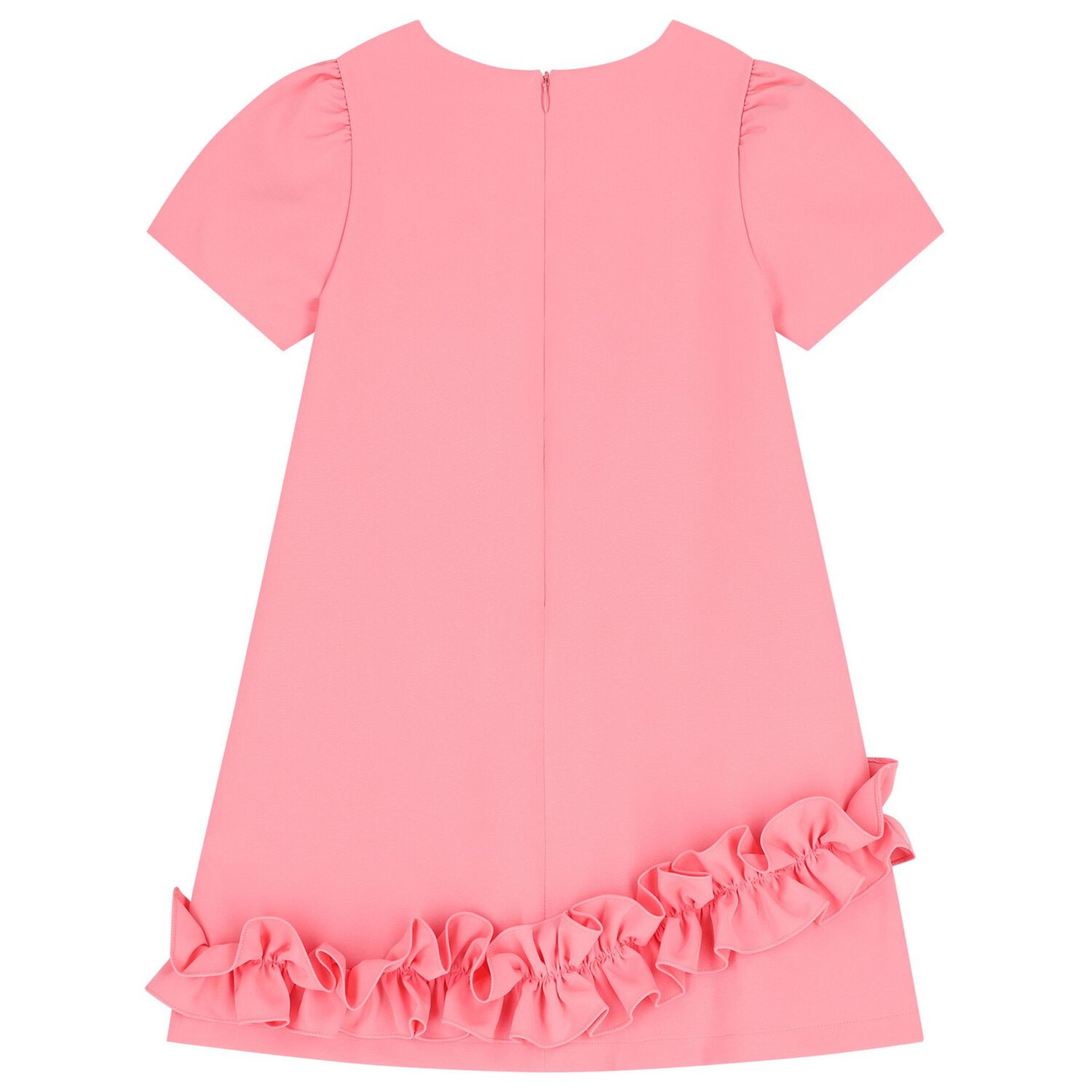Girls Pink Ruffled Dress, 1, hi-res