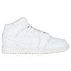 White Air Jordan 1 Mid Trainers, 1, hi-res