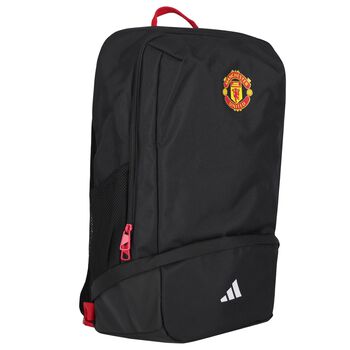 Black & Red Manchester Logo Backpack