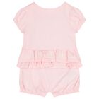 Baby Girls Pink Rompers ( 2-Pack ), 1, hi-res