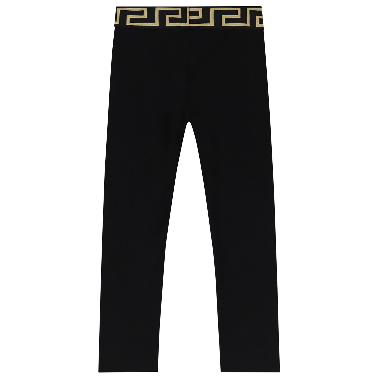 Girls Black Logo Leggings, 1, hi-res