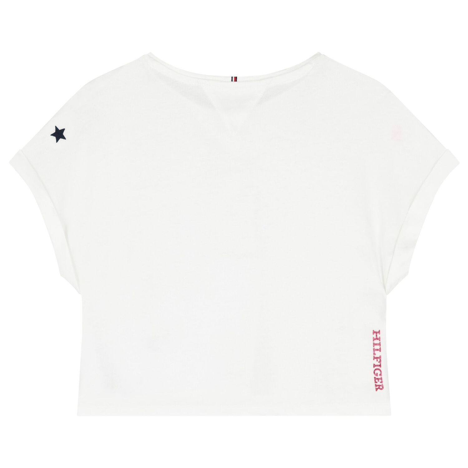 Girls White Logo T-Shirt, 1, hi-res