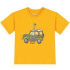 Younger Boys Yellow Dinosaurs T-Shirt, 1, hi-res