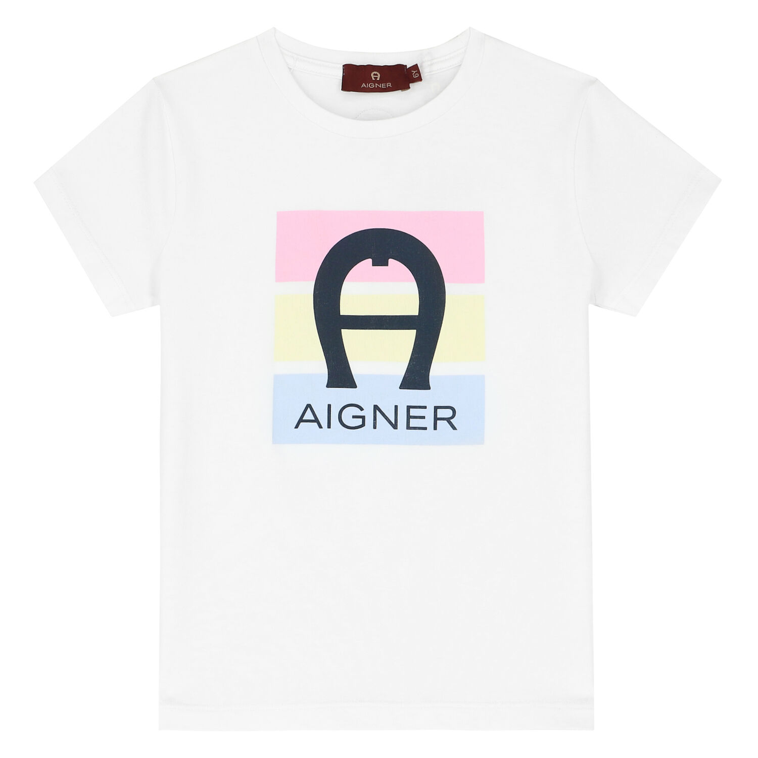 Girls White Logo T-Shirt, 1, hi-res