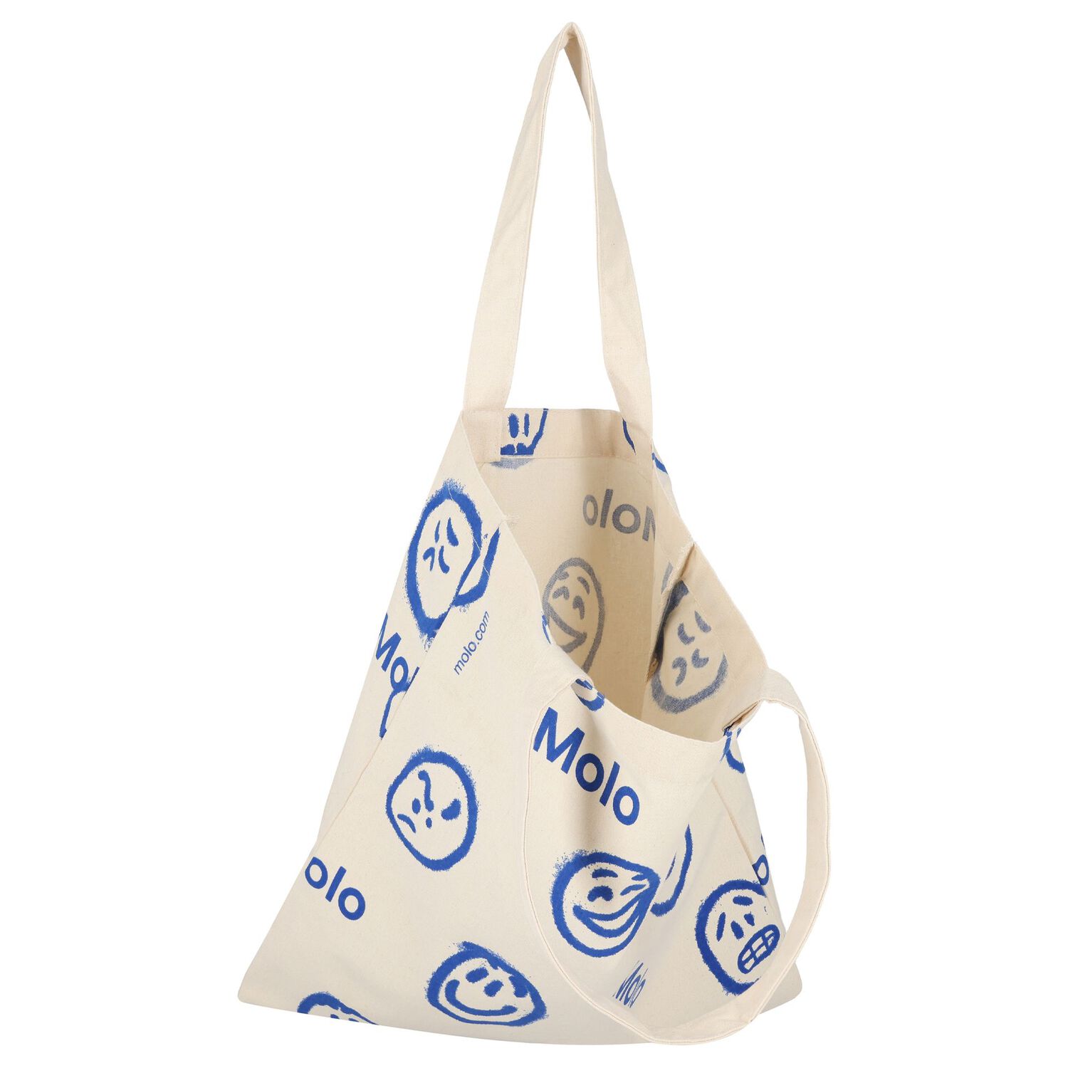 Girls Ivory Smiley Tote Bag, 1, hi-res image number null
