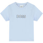 Baby Boys Blue Logo T-Shirt, 3, hi-res