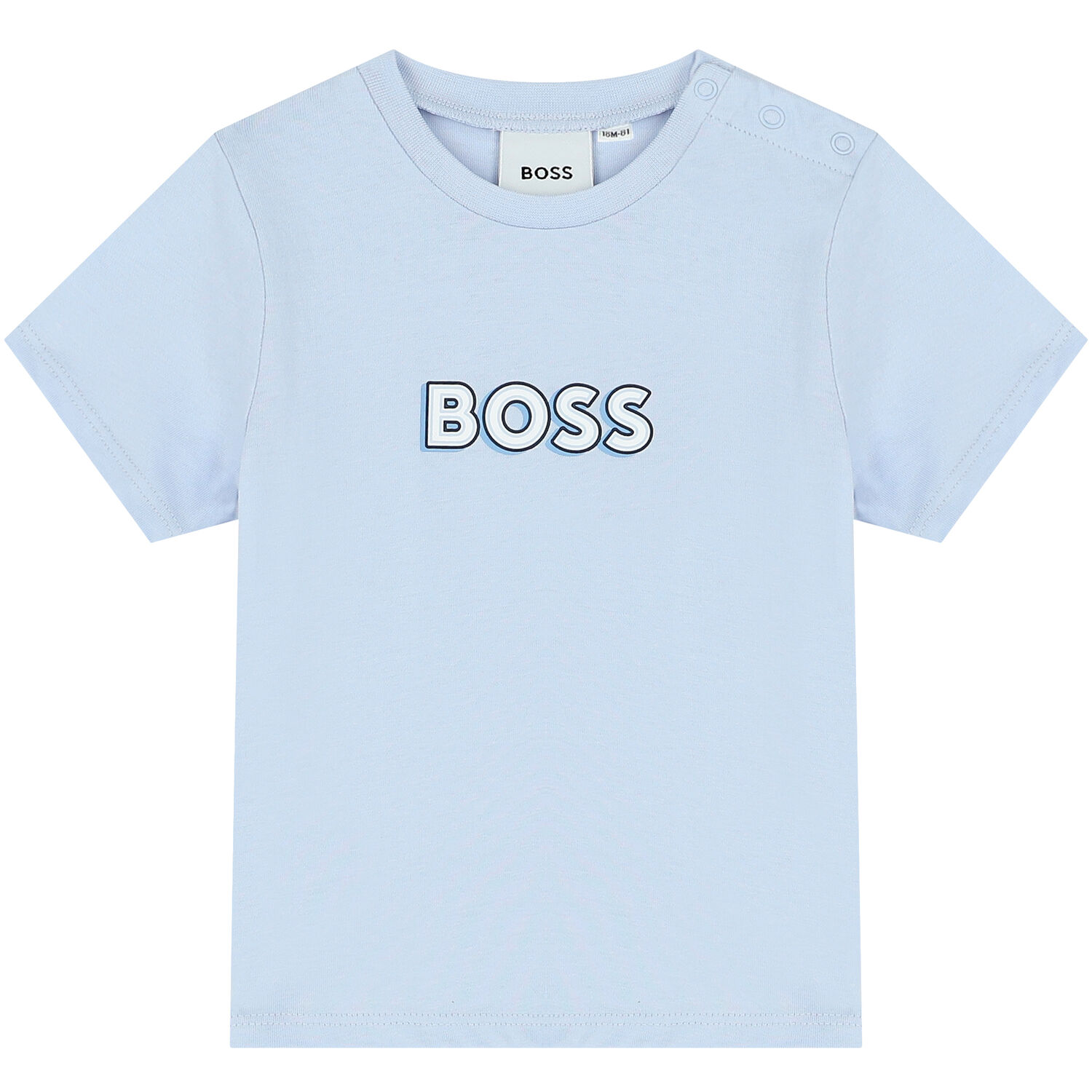 Baby Boys Blue Logo T-Shirt, 3, hi-res image number null