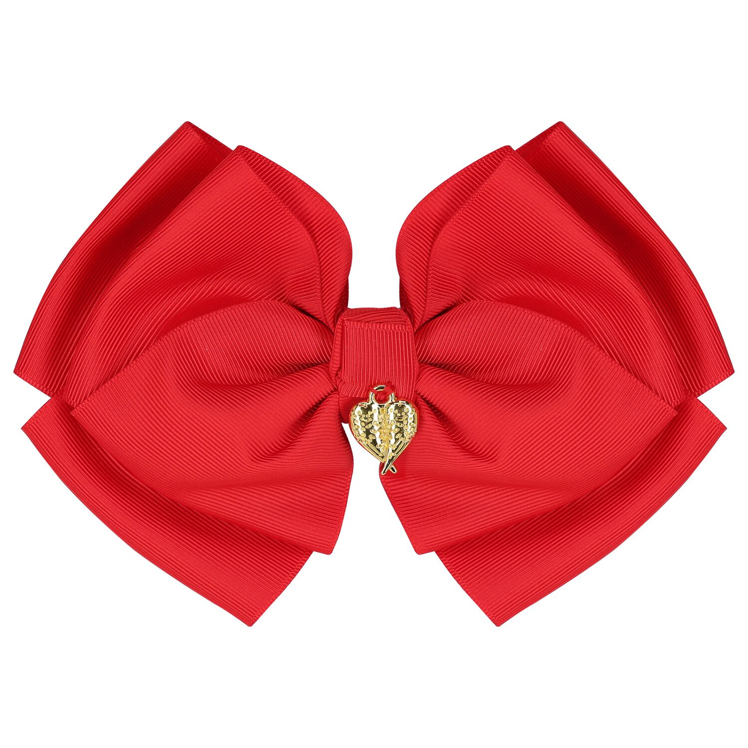 Girls Red Bow Hairclip, 9, hi-res