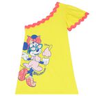 Girls Yellow Minnie Mouse Dress, 1, hi-res