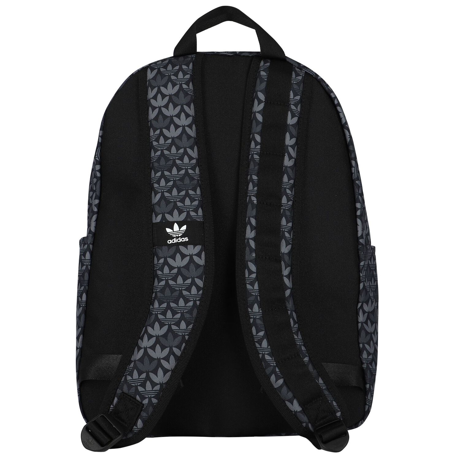Black Trefoil Logo Backpack, 1, hi-res
