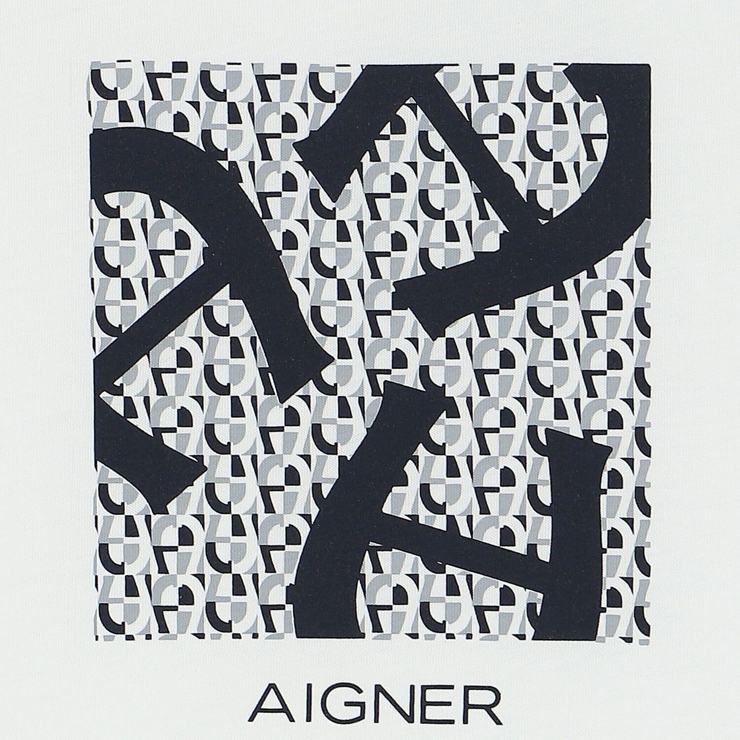 Younger Boys White Logo T-Shirt, 1, hi-res