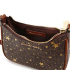 Girls Beige Star & Logo Leather Shoulder Bag ( 17CM ), 1, hi-res