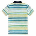 Boys Striped Cotton Logo Polo Shirt, 1, hi-res