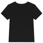 Boys White & Black Logo T-Shirt, 1, hi-res