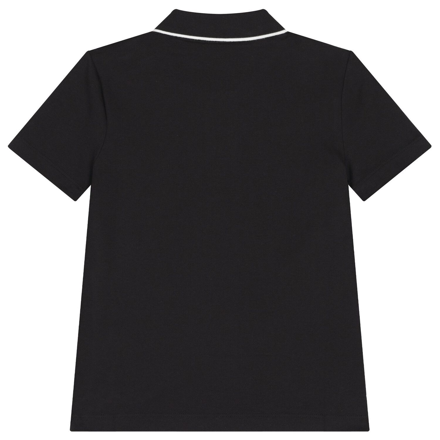Boys Black Logo Polo Shirt, 1, hi-res image number null