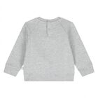 Younger Boys Grey Logo Sweatshirt, 1, hi-res