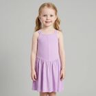 Girls Lilac Ribbed Dress, 1, hi-res