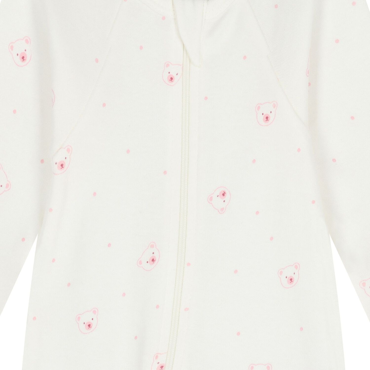 Baby Girls White & Pink Babygrows ( 4 Pack ), 2, hi-res