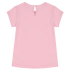 Younger Girls Pink Logo T-Shirt, 1, hi-res
