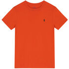 Boys Orange Logo T-Shirt, 1, hi-res