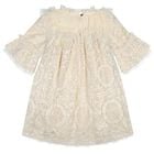 Girls Beige Lace & Sequin Kristi Dress, 1, hi-res