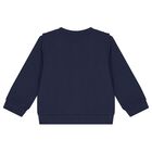 Younger Girls Navy Blue Logo Tracksuit, 1, hi-res