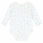Baby Boys White & Blue Bodysuit, 3, hi-res