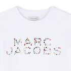 Girls White Logo Rhinestone T-Shirt, 1, hi-res