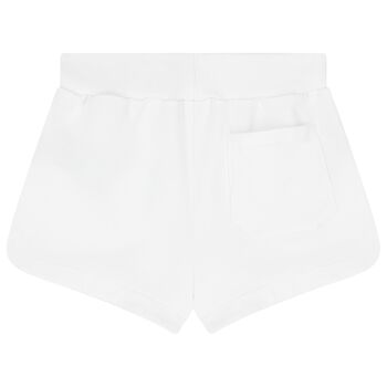 Girls White & Pink Shorts