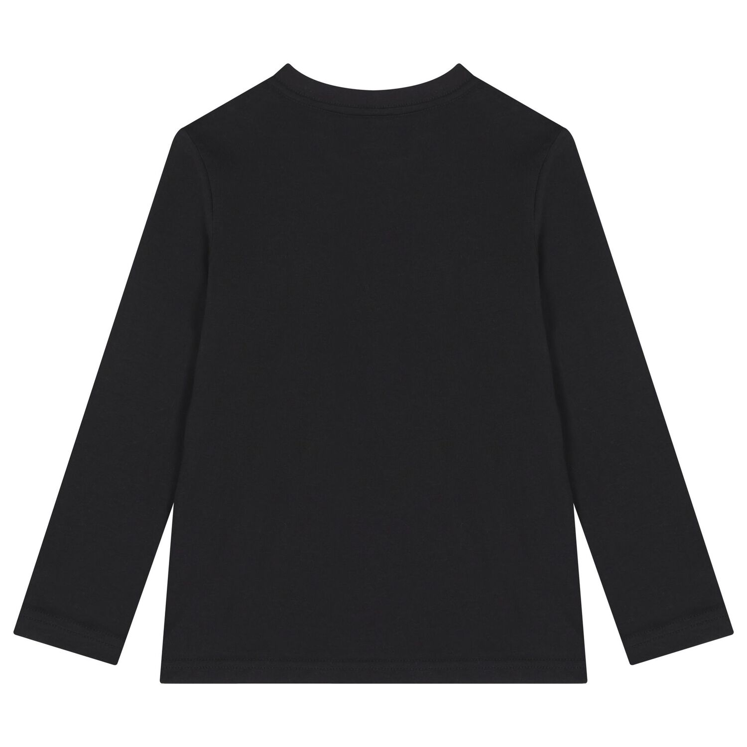 Boys Black & Grey Cotton Logo Long Sleeve Top( 2-Pack ), 2, hi-res