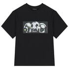 Boys Black Soccer Ball T-Shirt, 1, hi-res