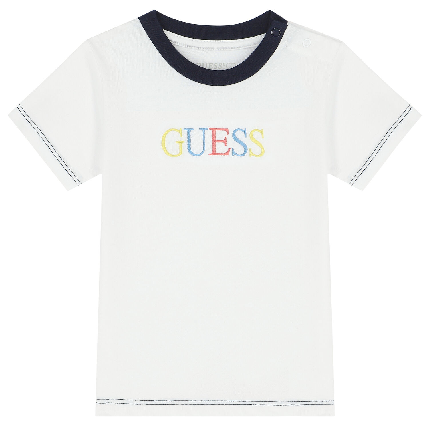 Baby Boys White Logo T-Shirt, 1, hi-res
