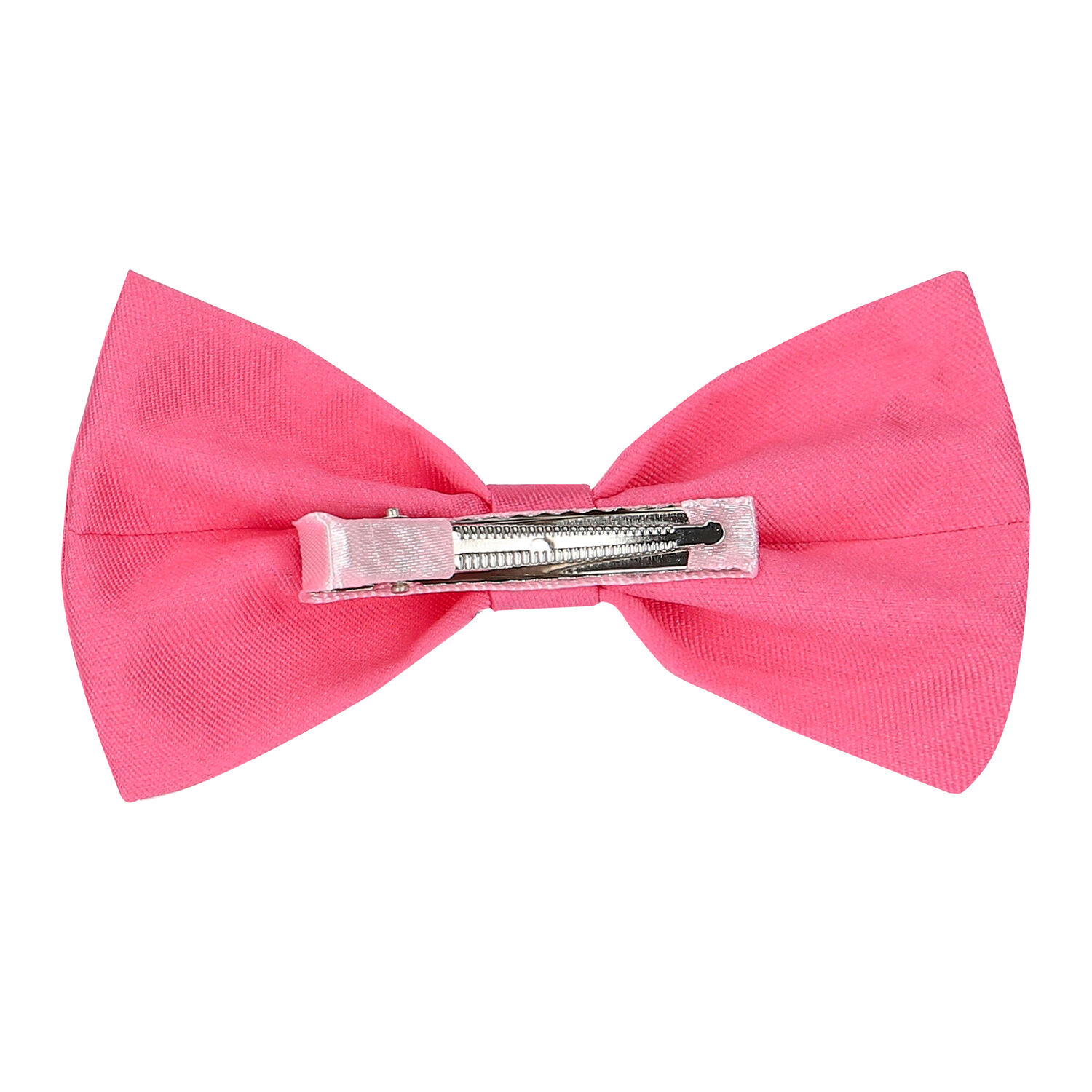 Girls Pink Bow Hairclip, 2, hi-res