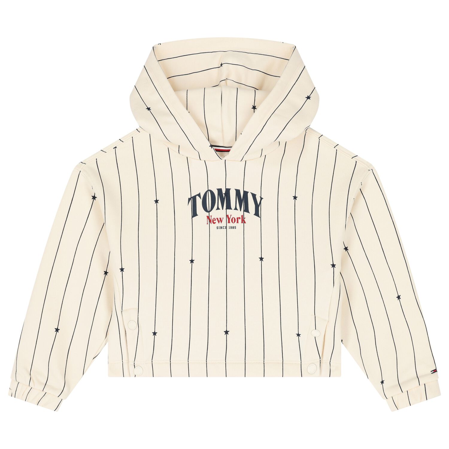 Girls Ivory Logo Hooded Top, 1, hi-res image number null