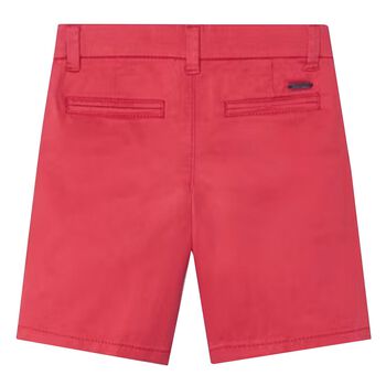 Boys Red Chino Shorts