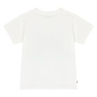 Younger Boys Beige & White Dinosaur Shorts Set, 2, hi-res