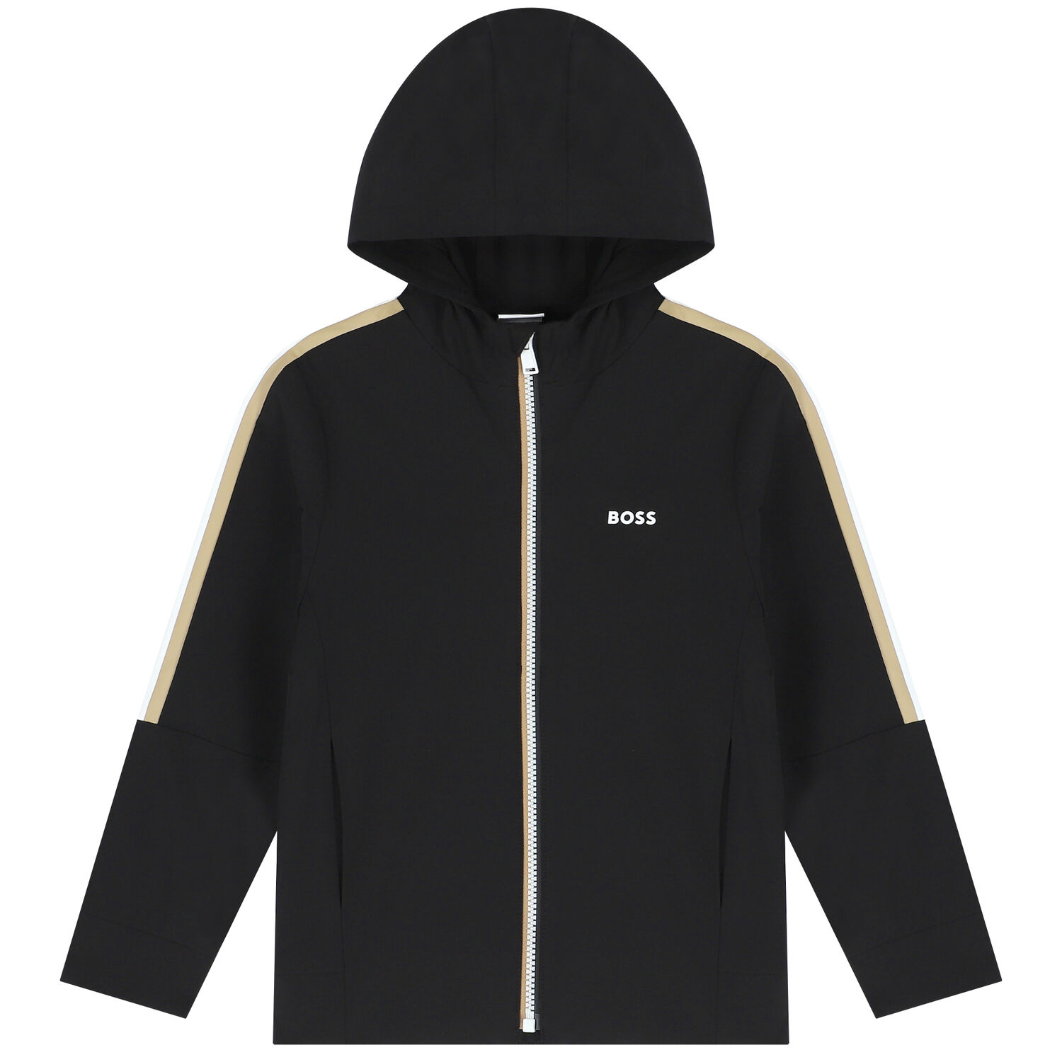 Boys Black Logo Tracksuit, 1, hi-res
