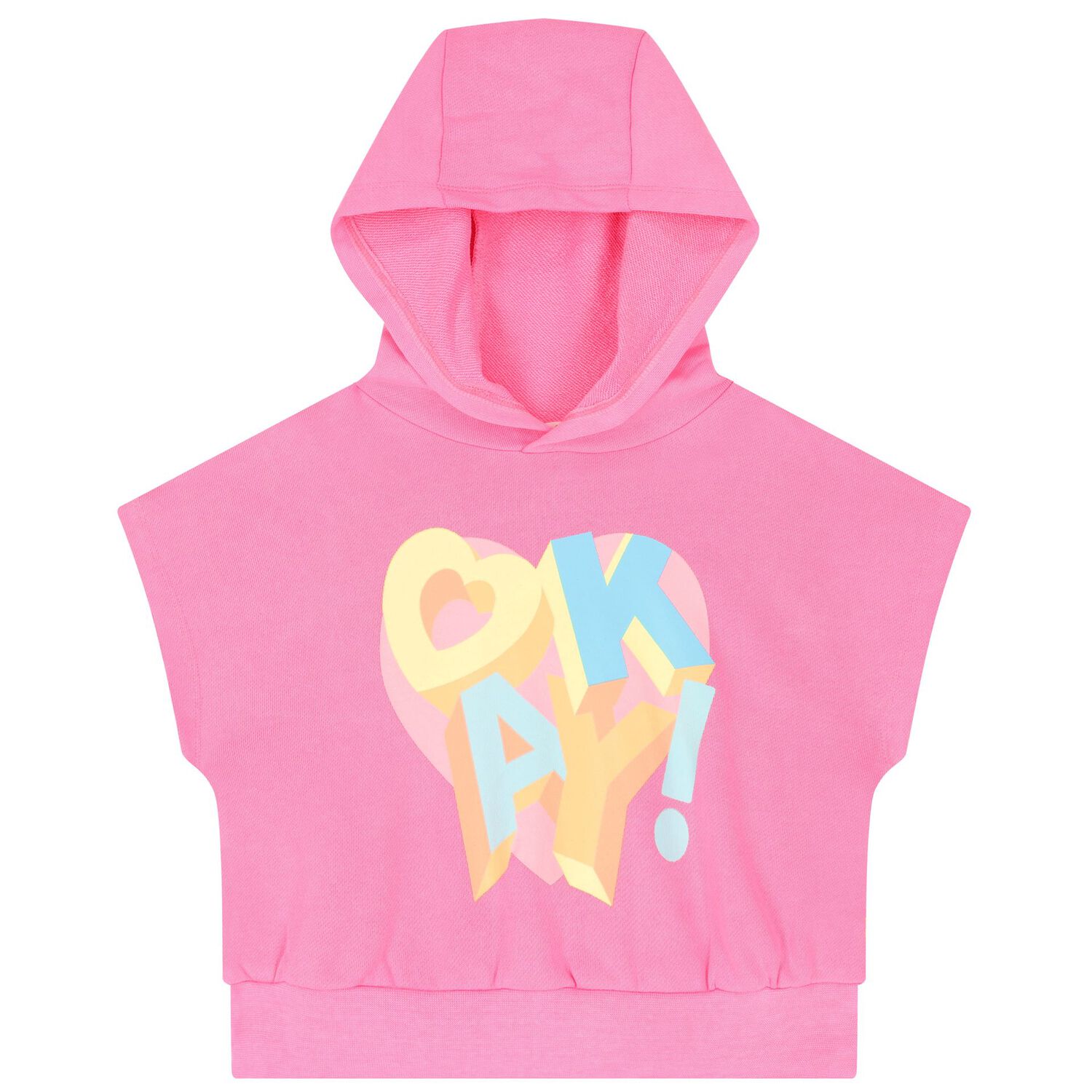 Girls Pink Hooded Top, 1, hi-res image number null