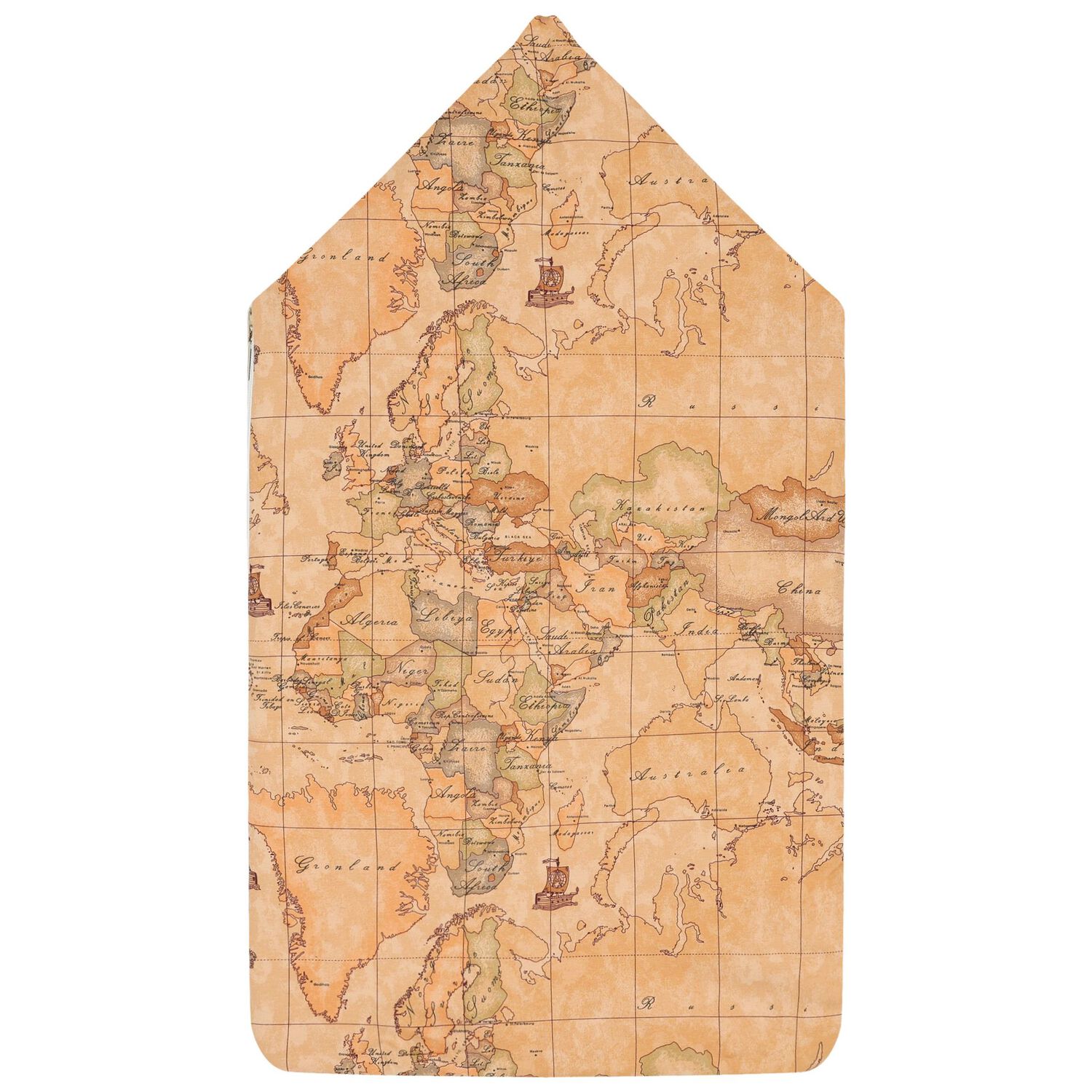 Beige & Ivory Geo Map Baby Nest, 1, hi-res