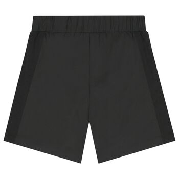 Boys Black Logo Shorts