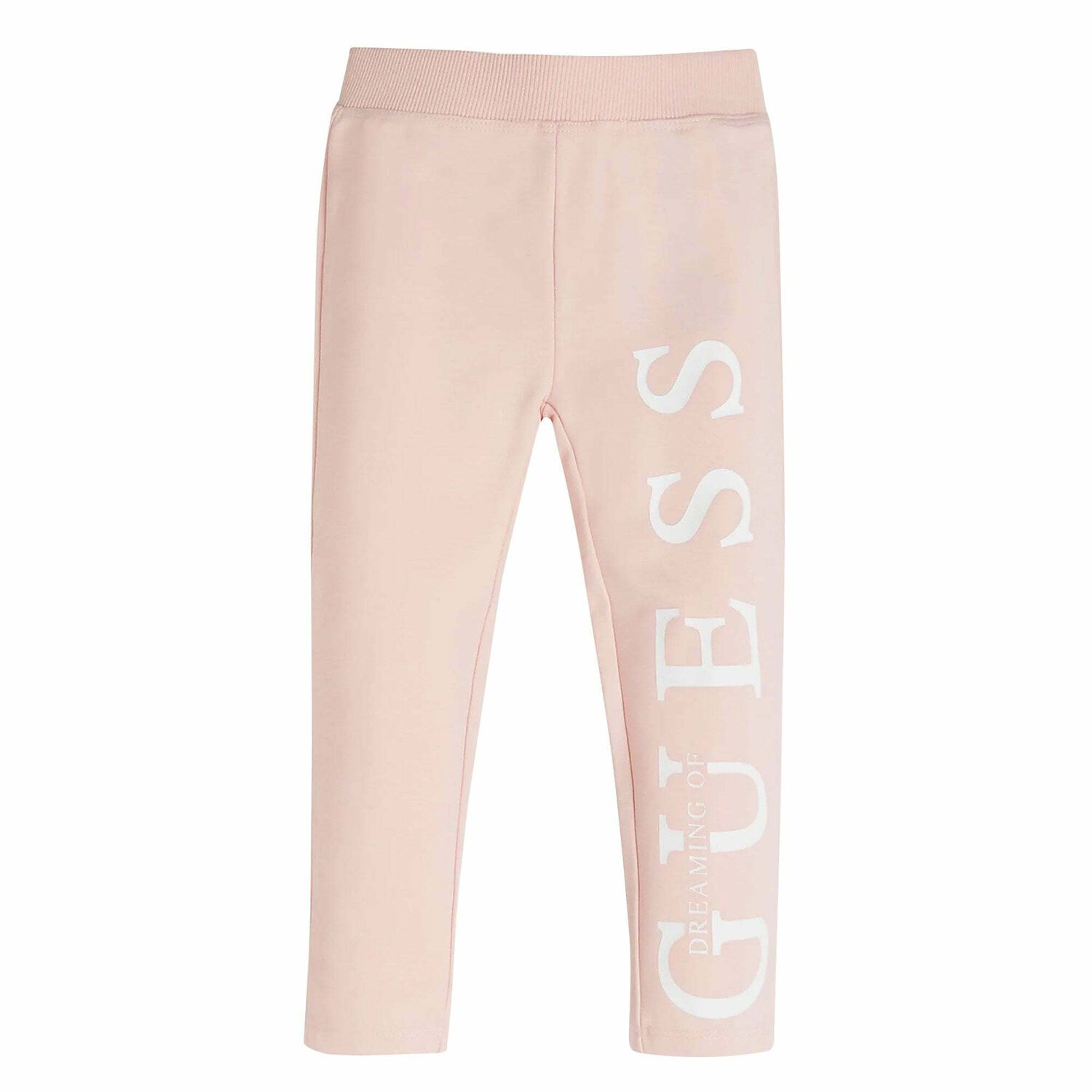 Girls Pink Logo Leggings, 1, hi-res