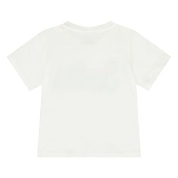 Younger Girls Ivory Logo T-Shirt 