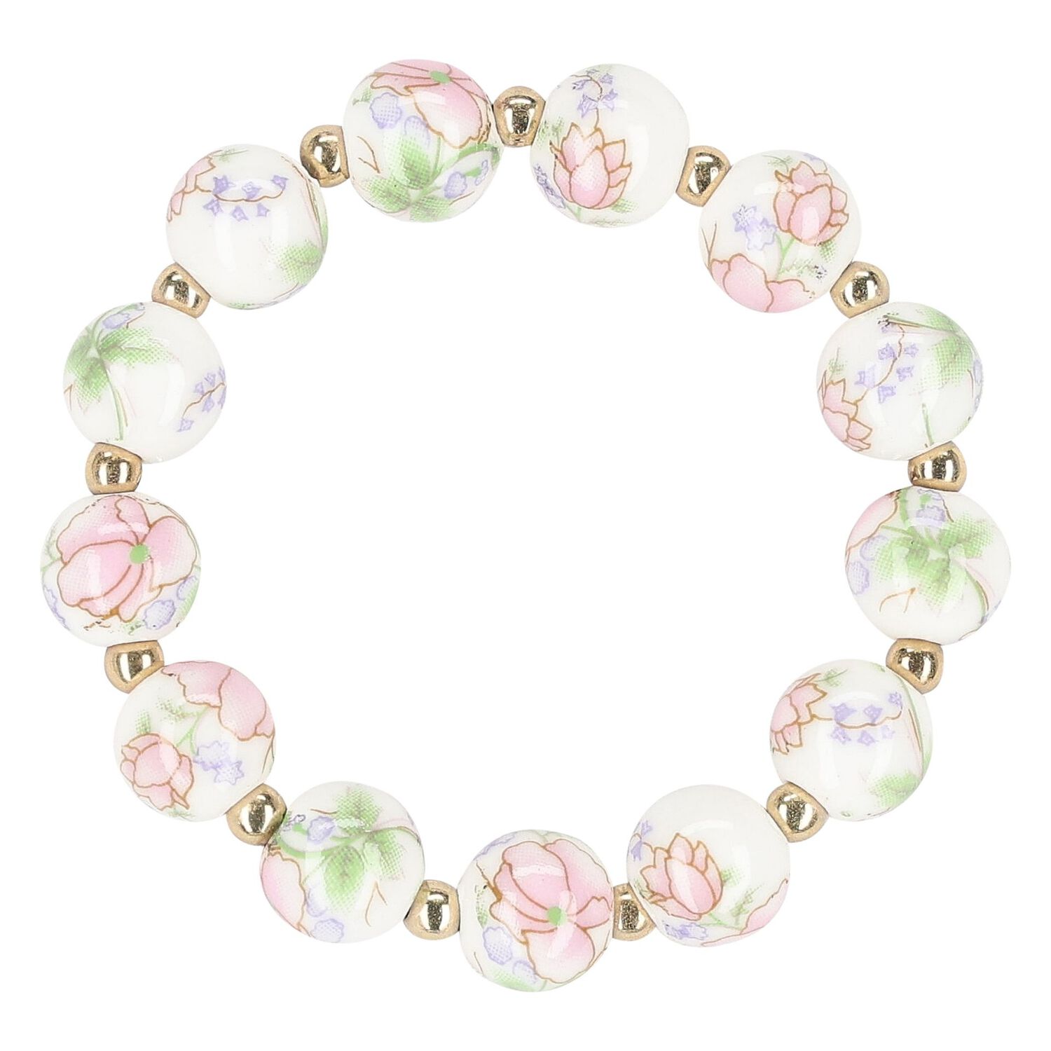 Girls Pink & Gold Bracelets ( 4-Pack ), 1, hi-res