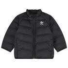 Younger Black Logo Puffer Jacket, 1, hi-res