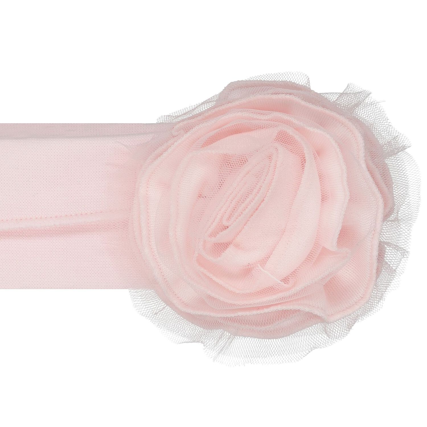 Baby Girls Pink Flower Headband, 1, hi-res