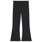 Girls Black Logo Leggings, 1, hi-res