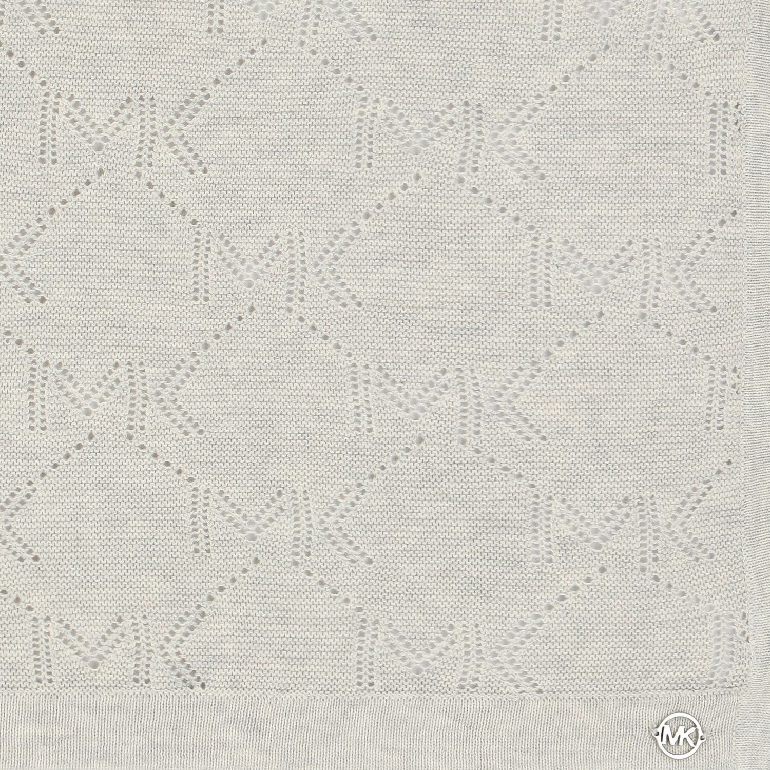Grey Logo Knitted Baby Blanket, 1, hi-res