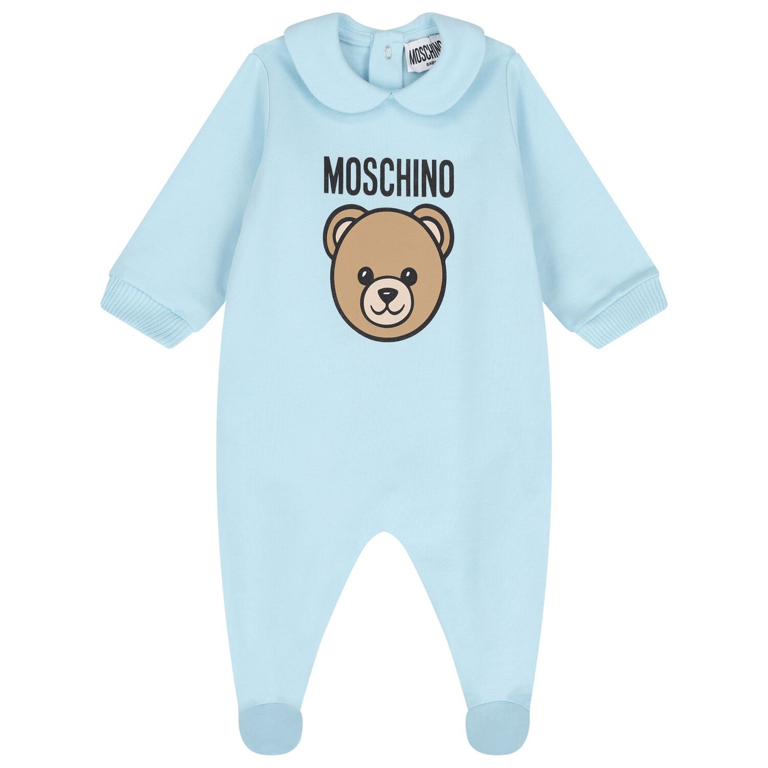 Blue Teddy Bear Logo Babygrow Gift Set, 4, hi-res