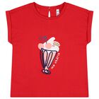 Younger Girls Red & White Cherry Leggings Set, 2, hi-res